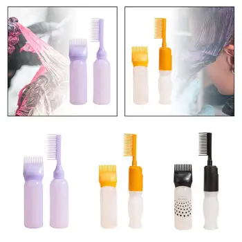 пластиковая бутылка шампуня для краски для волос объемом 120 мл Аппликатор с градуированной кисточкой Для дозирования Салонного окрашивания волос Инструменты для укладки