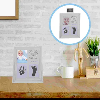 Подарки для душа ребенка Фото комплекта рамок с отпечатком руки на память о младенце Изображение рукава новорожденного