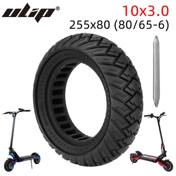 Прочная Резиновая шина Ulip 10x3,0 Для Бескамерных шин для скутеров 80/65-6 Противоскользящая Износостойкая Сотовая Утолщенная шина 255x80