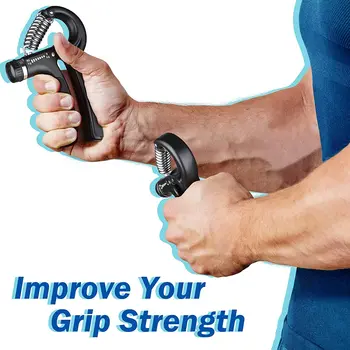 Регулируемый тяжелый захват 5-60 кг, фитнес-тренажер для рук, Тренировка запястья, Увеличивающая силу, Пружинный Кистевой Эспандер для пальцев.