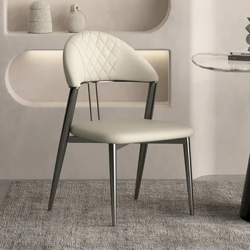 Роскошные Обеденные стулья с мягкой обивкой, Протираемые ресторанным дизайнерским стулом, копия обеденного шезлонга Muebles Para El Hogar Decor