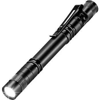 Светодиодный карманный фонарик-ручка Маленький мини-фонарик-ручка с зажимом-держателем Идеальные фонарики для инспекционных работ ремонта кемпинга