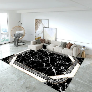 Скандинавские ковры для большой гостиной Роскошное украшение домашнего дивана Журнальные столики Коврик Моющийся Y2k Коврики с низким ворсом в спальню