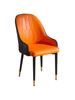 Скандинавский свет роскошный стул для столовой постмодерн ресторан мягкая сумка стул американский кожаный стул простой домашний обеденный стол