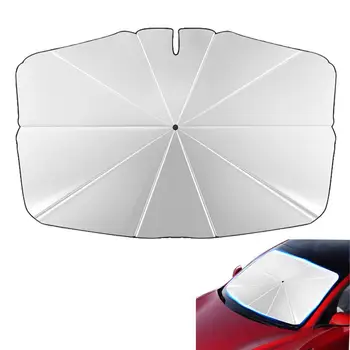 Складной автомобильный козырек для зонта Tesla Солнцезащитный козырек для окна автомобиля Летняя теплоизоляционная ткань для затенения передней части автомобиля