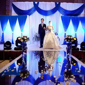 Специальное предложение 10x20 футов свадебного фона с блестками, занавес с декорацией Swag / Свадебное оформление, романтические занавески для сцены из ледяного шелка