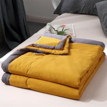 Стеганое одеяло Летние Моющиеся Хлопчатобумажные одеяла для кондиционирования воздуха Мягкое тонкое одеяло Детское Одеяло на кровать Комфортное текстильное покрывало