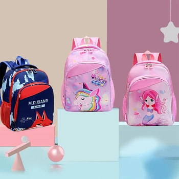Сумка для начальной школы 2022, Новый рюкзак с мультяшным единорогом для девочек и мальчиков, детский сад, Сумки для школы Infantil