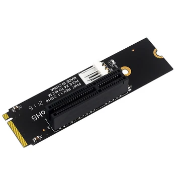 Считыватель Преобразователя жесткого диска NGFF M.2 в PCI-E 4X, Совместимый с Адаптерной картой интерфейса PCI-e X1 X4 X8 X16