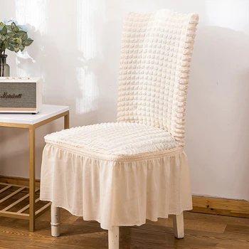 Чехол для стула с эластичным утолщением и полным покрытием, чехол для обеденного стола Nordic для домашнего использования со спинкой