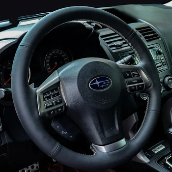 Чехол на руль автомобиля из искусственной кожи для Subaru Forester 2013-2015 Legacy 2013-2014 Outback 2013-2014 XV 2013