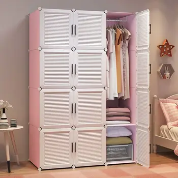 Шкаф Бытовая Мебель для спальни Для Органайзера Многослойные шкафы для хранения Большой емкости Простота Складного шкафчика